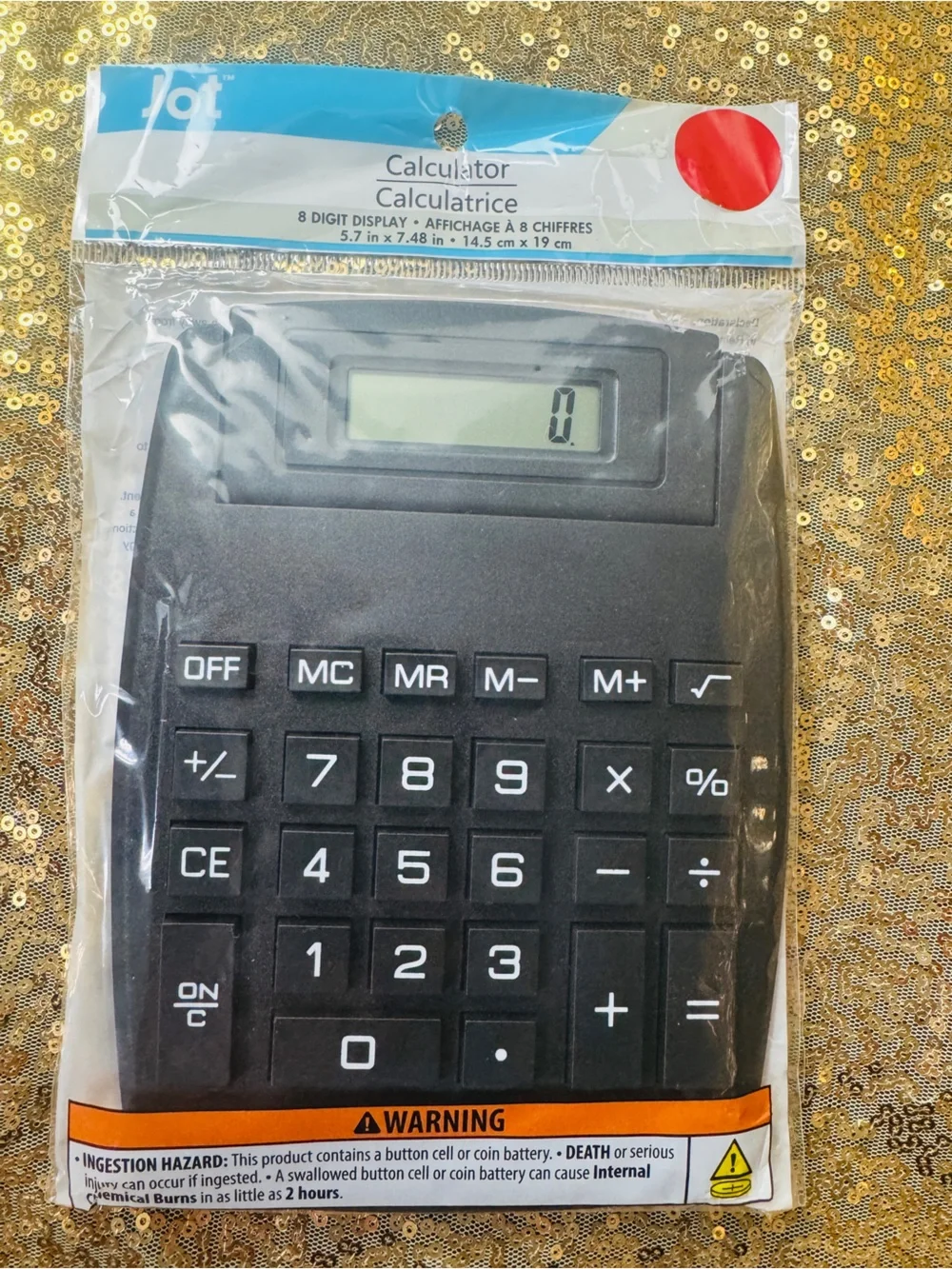 Jot Desktop Calculator - Large Button 8 Digit Display Brand New Sealed